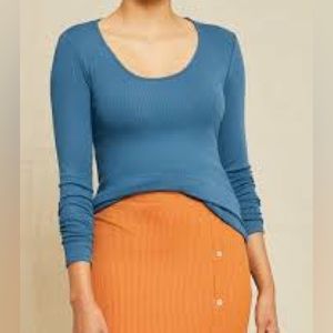 Amour Vert Itana Long Sleeve Dream Rib Tee M